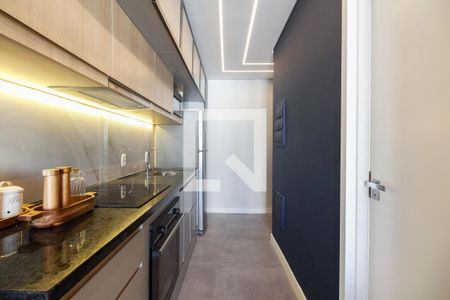 Studio - Cozinha de kitnet/studio para alugar com 1 quarto, 25m² em Vila Gomes Cardim, São Paulo