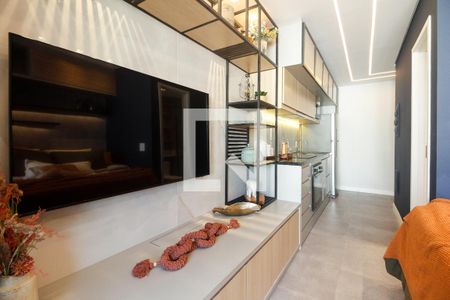 Studio - Sala e Quarto de kitnet/studio para alugar com 1 quarto, 25m² em Vila Gomes Cardim, São Paulo