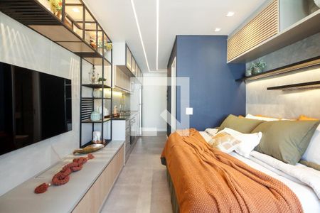 Studio - Sala e Quarto de kitnet/studio para alugar com 1 quarto, 25m² em Vila Gomes Cardim, São Paulo