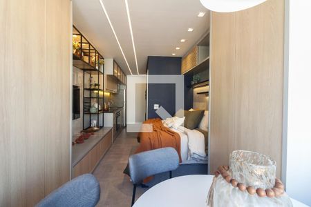 Studio - Varanda de kitnet/studio para alugar com 1 quarto, 25m² em Vila Gomes Cardim, São Paulo