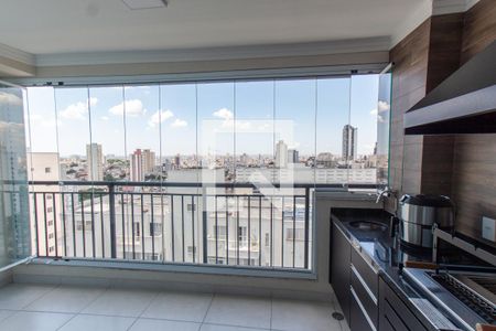 Varanda da Sala   de apartamento à venda com 3 quartos, 77m² em Vila Mazzei, São Paulo