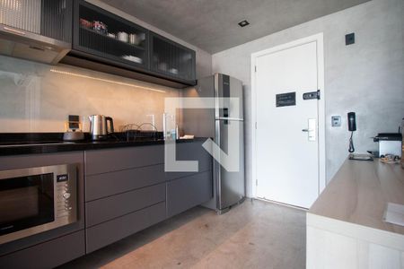 Cozinha de apartamento à venda com 1 quarto, 42m² em Brooklin, São Paulo