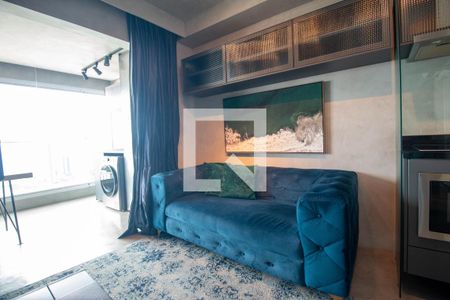 Sala de apartamento à venda com 1 quarto, 42m² em Brooklin, São Paulo