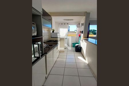 Cozinha  de apartamento para alugar com 2 quartos, 48m² em Serraria, São José