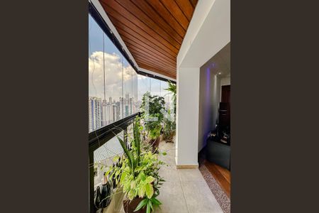Varanda da Sala de apartamento para alugar com 3 quartos, 134m² em Vila Regente Feijó, São Paulo