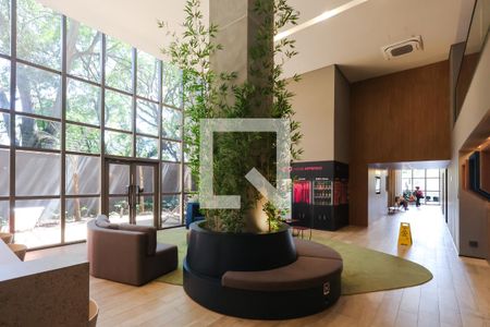 Hall de entrada de kitnet/studio para alugar com 1 quarto, 25m² em Paraíso, São Paulo