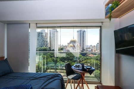 Vista de kitnet/studio para alugar com 1 quarto, 25m² em Paraíso, São Paulo