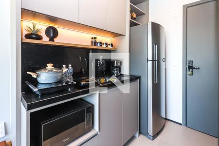 Cozinha de kitnet/studio para alugar com 1 quarto, 25m² em Paraíso, São Paulo