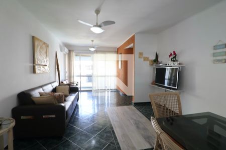 Sala de apartamento para alugar com 2 quartos, 78m² em Balneario Guarujá, Guarujá