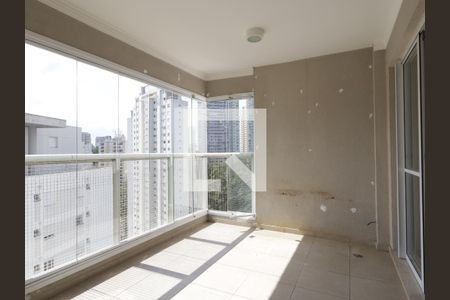 Varanda da Sala de apartamento à venda com 2 quartos, 75m² em Vila Andrade, São Paulo