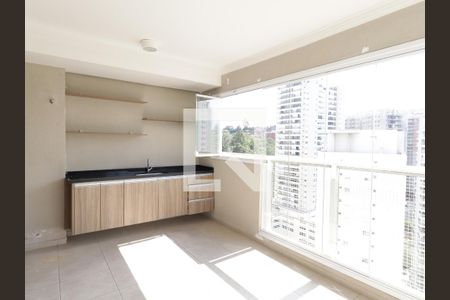 Varanda da Sala de apartamento à venda com 2 quartos, 75m² em Vila Andrade, São Paulo