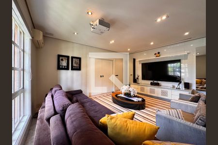 Sala de TV de apartamento para alugar com 6 quartos, 492m² em Vila Bastos, Santo André