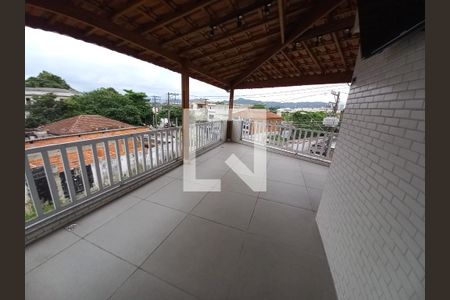 Varanda gourmet de casa para alugar com 3 quartos, 126m² em Parque Sao Vicente, São Vicente