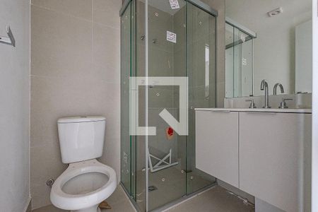 Banheiro de kitnet/studio à venda com 1 quarto, 24m² em Pinheiros, São Paulo