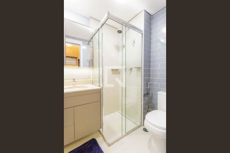 Banheiro de kitnet/studio para alugar com 1 quarto, 26m² em Planalto Paulista, São Paulo