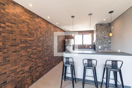 Área comum - Churrasqueira de kitnet/studio para alugar com 1 quarto, 22m² em Água Verde, Curitiba