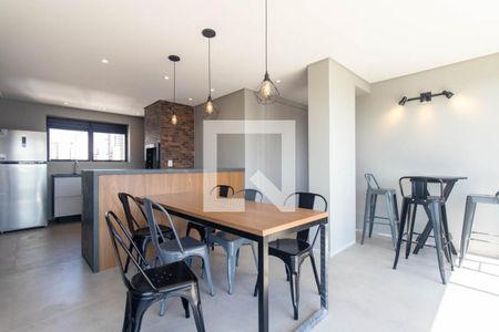 Área comum - Churrasqueira de kitnet/studio para alugar com 1 quarto, 22m² em Água Verde, Curitiba