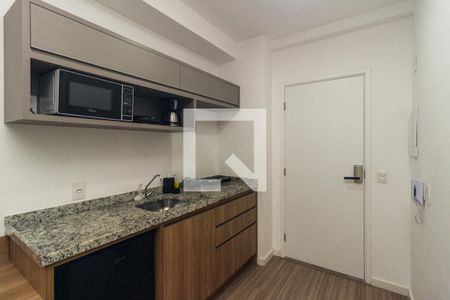 Cozinha de kitnet/studio à venda com 1 quarto, 21m² em República, São Paulo