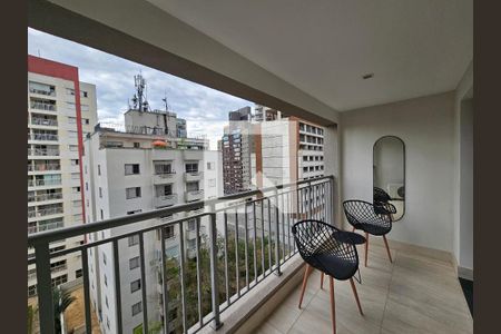 Varanda do Studio de kitnet/studio para alugar com 1 quarto, 30m² em Vila Mariana, São Paulo