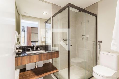 Banheiro de kitnet/studio para alugar com 1 quarto, 30m² em Vila Clementino, São Paulo