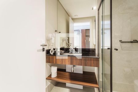 Banheiro de kitnet/studio para alugar com 1 quarto, 30m² em Vila Clementino, São Paulo