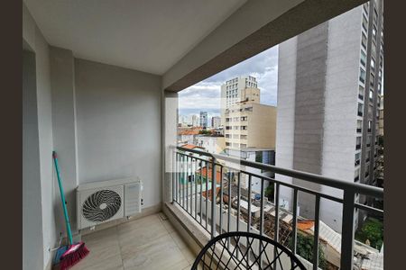 Varanda do Studio de kitnet/studio para alugar com 1 quarto, 26m² em Vila Mariana, São Paulo