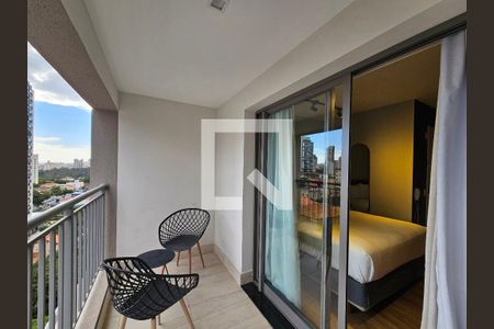 Varanda do Studio de kitnet/studio para alugar com 1 quarto, 26m² em Vila Mariana, São Paulo