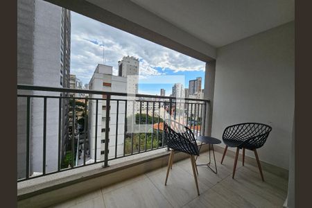 Varanda do Studio de kitnet/studio para alugar com 1 quarto, 26m² em Vila Mariana, São Paulo