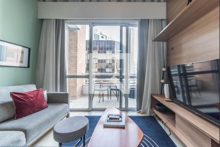 Sala de apartamento para alugar com 1 quarto, 39m² em Cidade Monções, São Paulo