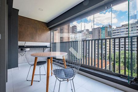 Studio - Varanda de apartamento para alugar com 1 quarto, 48m² em Jardim Paulista, São Paulo