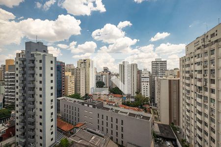 Studio - Varanda - Vista de apartamento para alugar com 1 quarto, 33m² em Jardim Paulista, São Paulo