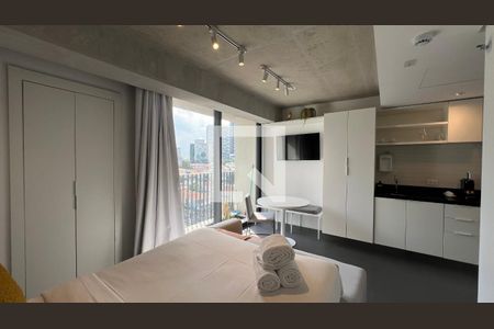 Studio de kitnet/studio para alugar com 1 quarto, 28m² em Jardim das Bandeiras, São Paulo