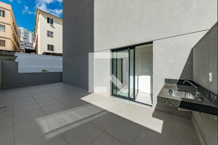 Área externa privativa de apartamento à venda com 2 quartos, 167m² em Gutierrez, Belo Horizonte