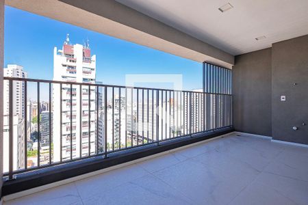 Varanda de apartamento à venda com 1 quarto, 44m² em Paraíso, São Paulo