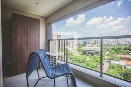 Varanda Sala de Jantar de apartamento para alugar com 1 quarto, 58m² em Vila Clementino, São Paulo