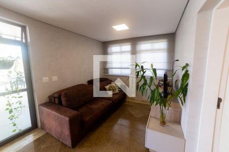 Sala de TV de apartamento à venda com 4 quartos, 420m² em Carmo, Belo Horizonte