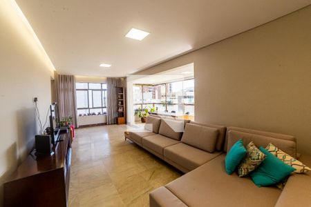 Sala de apartamento à venda com 4 quartos, 420m² em Carmo, Belo Horizonte