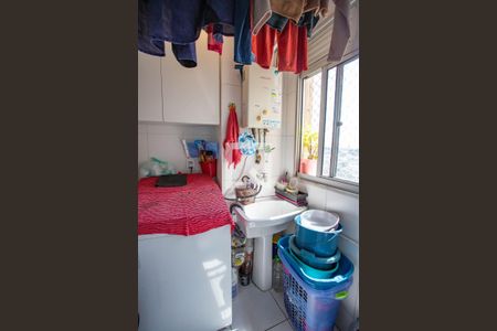Área de serviço  de apartamento à venda com 3 quartos, 54m² em Centro, Diadema