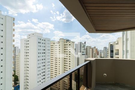 Varanda da Sala de apartamento à venda com 4 quartos, 295m² em Indianópolis, São Paulo