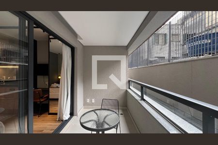 Varanda de kitnet/studio à venda com 1 quarto, 25m² em Paraíso, São Paulo