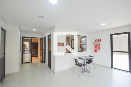 Área comum - Hall de apartamento para alugar com 1 quarto, 25m² em Vila Campestre, São Bernardo do Campo