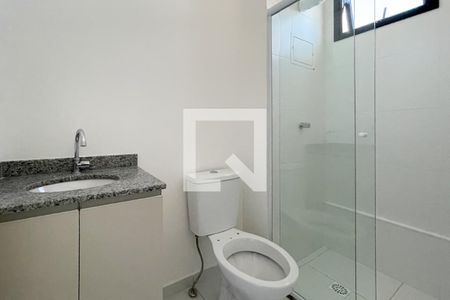Banheiro de apartamento para alugar com 1 quarto, 25m² em Vila Campestre, São Bernardo do Campo