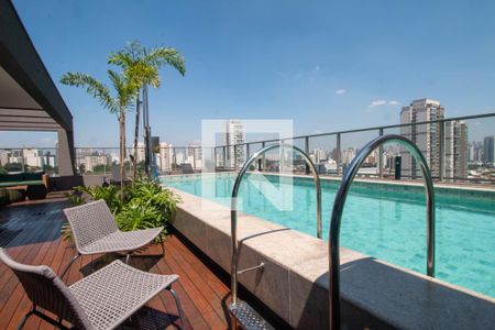 Área comum - Piscina de kitnet/studio para alugar com 1 quarto, 27m² em Santo Amaro, São Paulo