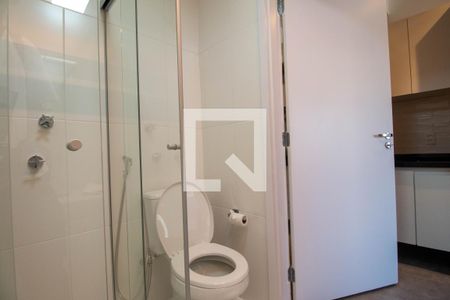 Banheiro Social de kitnet/studio para alugar com 1 quarto, 27m² em Santo Amaro, São Paulo