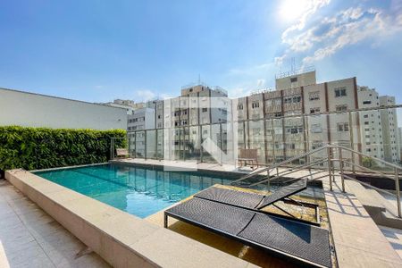 Área comum - Piscina de kitnet/studio para alugar com 1 quarto, 24m² em Vila Madalena, São Paulo