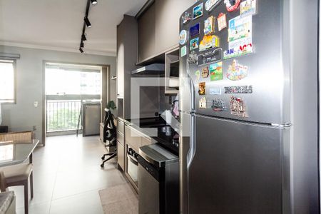 Sala/Cozinha de apartamento à venda com 1 quarto, 34m² em Indianópolis, São Paulo