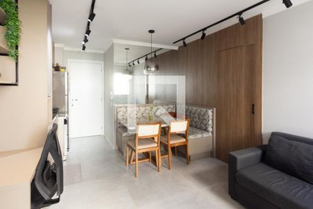 Sala/Cozinha de apartamento à venda com 1 quarto, 34m² em Indianópolis, São Paulo