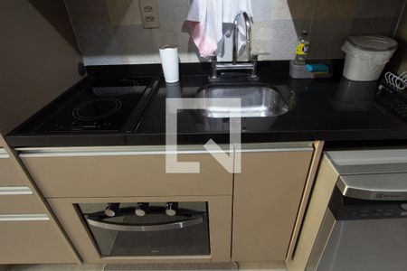 Sala/Cozinha de apartamento à venda com 1 quarto, 34m² em Indianópolis, São Paulo