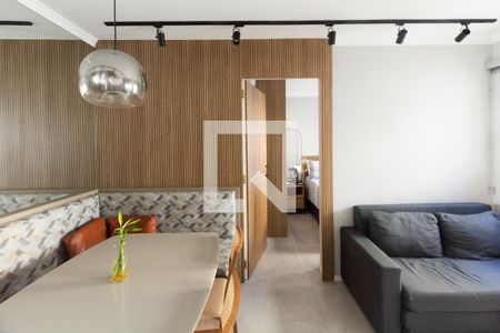Sala/Cozinha de apartamento à venda com 1 quarto, 34m² em Indianópolis, São Paulo