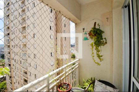Varanda da Sala de apartamento à venda com 2 quartos, 53m² em Ponte Grande, Guarulhos